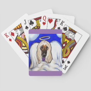 Afghan Hound Angel Playing Cards