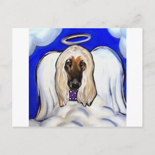 Afghan Hound Angel Postcard