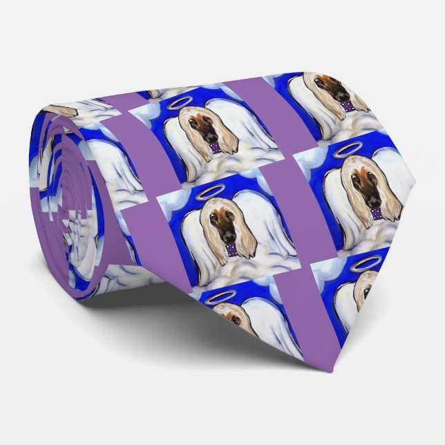 Afghan Hound Angel Tie (Rolled)