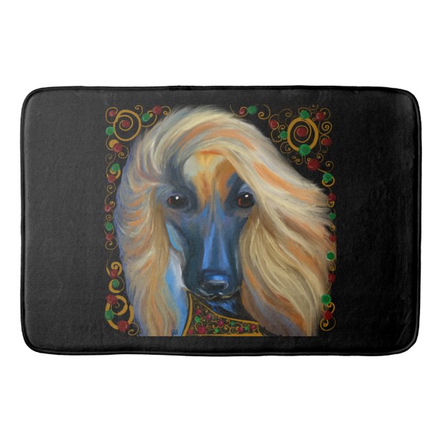 Afghan Hound      Bath Mat (Front)