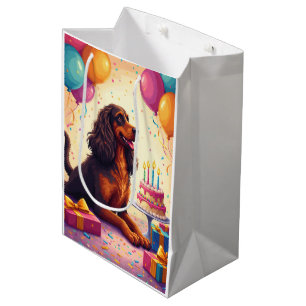 Afghan Hound Birthday Celebration Medium Gift Bag