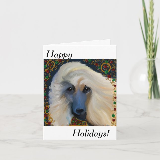 Afghan Hound      Card (Front)