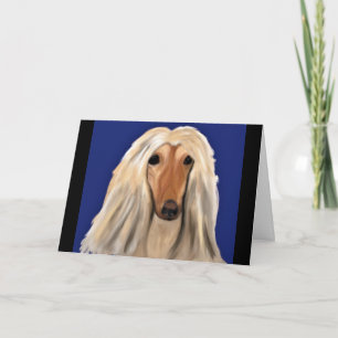 Afghan Hound Card