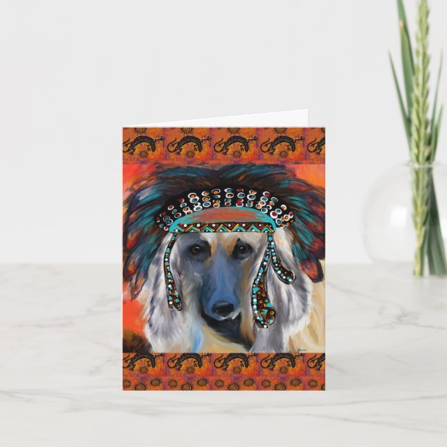 Afghan Hound    Card (Front)