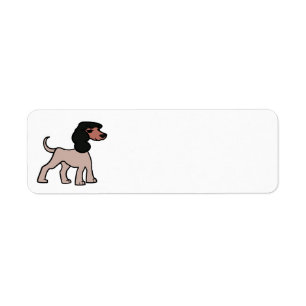 afghan hound cartoon.png return address label
