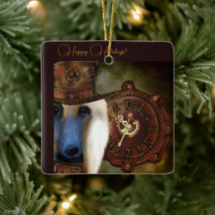 Afghan Hound  Ceramic Ornament