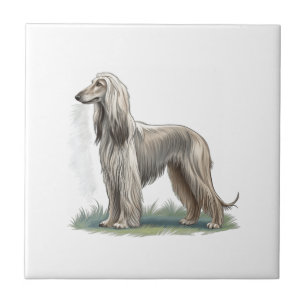 Afghan Hound Ceramic Tile