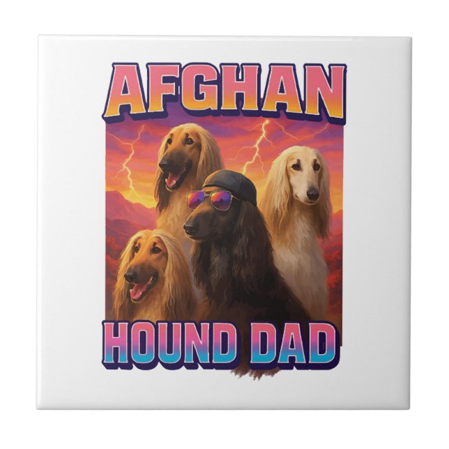 Afghan Hound Ceramic Tile (Front)