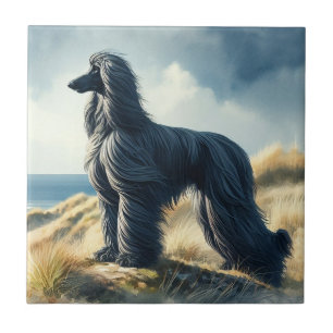 Afghan Hound Ceramic Tile