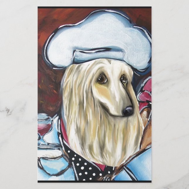 Afghan Hound Chef (Front)