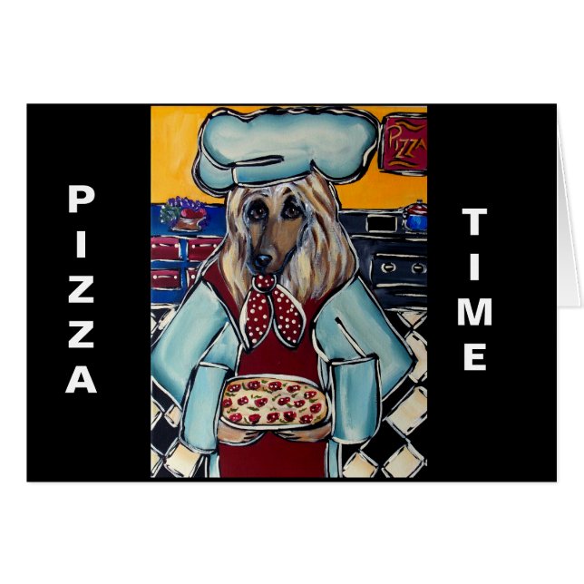 AFGHAN HOUND CHEF (Front Horizontal)