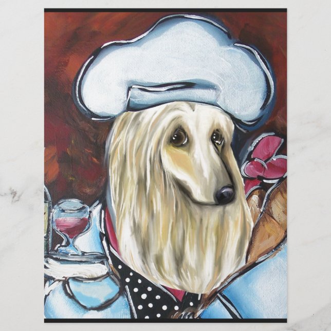 Afghan Hound Chef (Front)