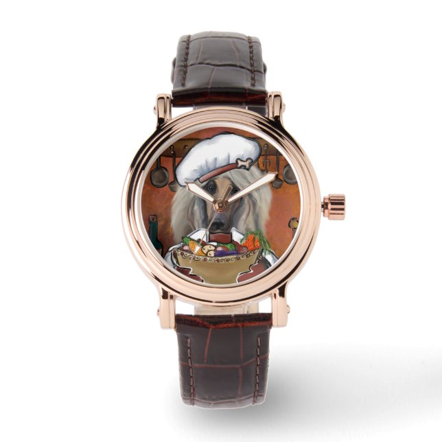 Afghan Hound  Chef Watch (Front)