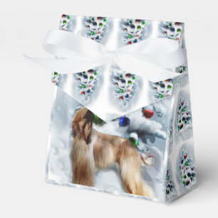 Afghan Hound Christmas Favour Box
