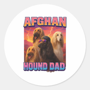 Afghan Hound Classic Round Sticker