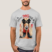 Afghan Hound Count DOGcula Funny Dog Lover