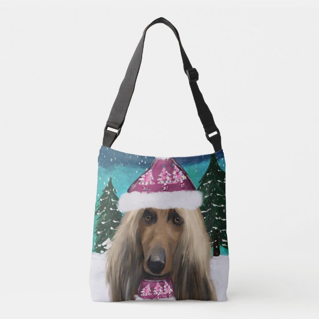 Afghan Hound        Crossbody Bag (Front)