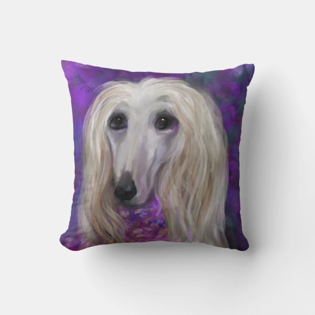  AFGHAN HOUND CUSHION (Front)