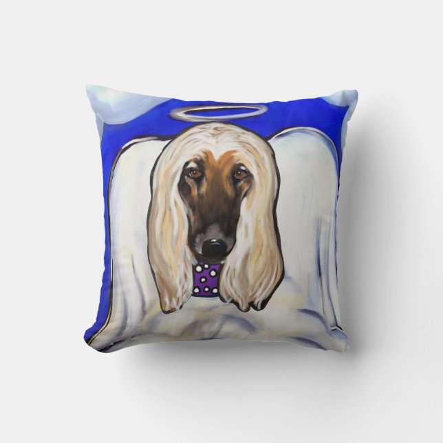 Afghan Hound Cushion (Front)