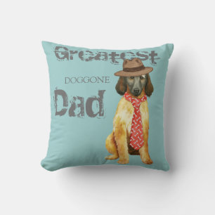 Afghan Hound Dad Cushion