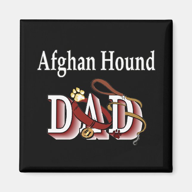 afghan hound dad Magnet (Front)