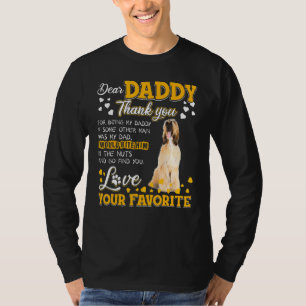Afghan Hound Dear Daddy Thank You For Being My Dad T-Shirt