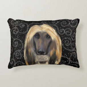 AFGHAN HOUND DECORATIVE CUSHION