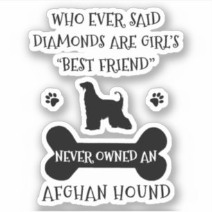 Afghan Hound Dog Best Friend Vinyl