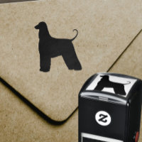 Afghan Hound Dog Breed Silhouette