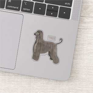 Afghan hound dog cartoon illustration