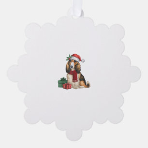 Afghan Hound Dog Christmas Parties Holiday Santa D Tree Decoration Card