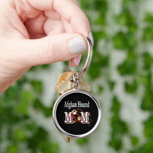 Afghan Hound Dog Mum Key Ring