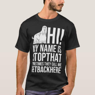 Afghan Hound Dog Puppies Owner Lover _17 T-Shirt