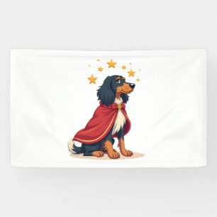 Afghan Hound Elegant Noel dog Banner