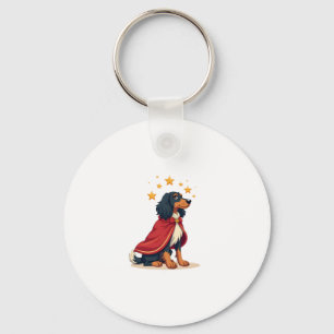 Afghan Hound Elegant Noel Key Ring