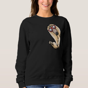 Afghan Hound From Side With Sunglasses Sweatshirt