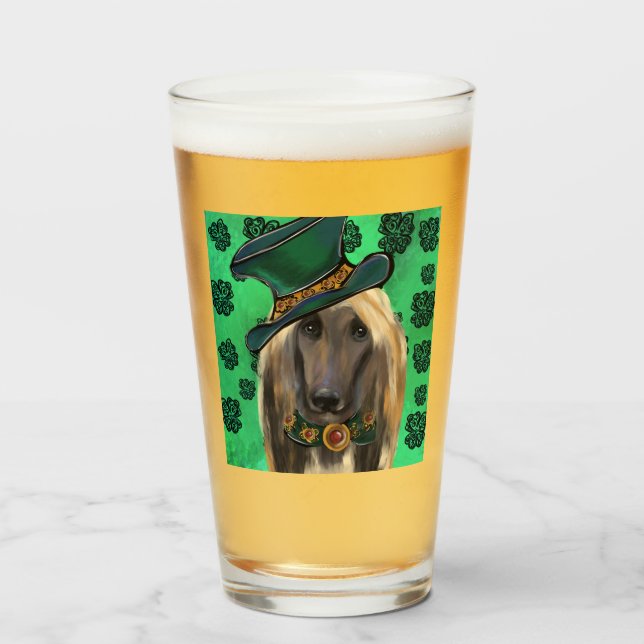 AFGHAN HOUND GLASS (Front Filled)
