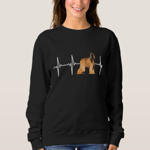 Afghan Hound Heartbeat Love My Dog Sweatshirt