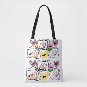 Afghan Hound hearts Tote Bag