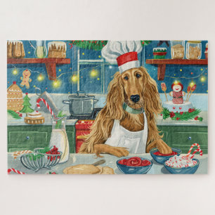 Afghan Hound Holiday Baking: Festive Christmas Jigsaw Puzzle