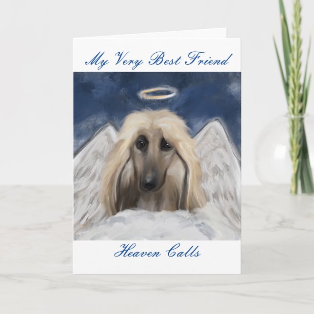 Afghan Hound Holiday Card (Front)