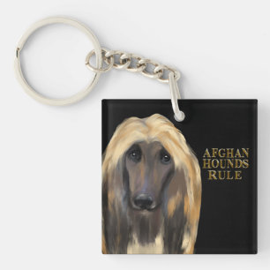 AFGHAN HOUND KEY RING