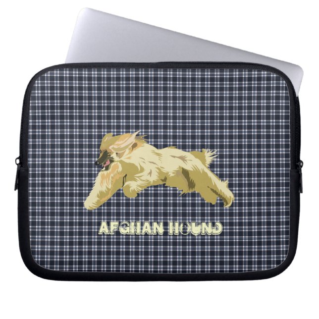 Afghan Hound Laptop Sleeve (Front)