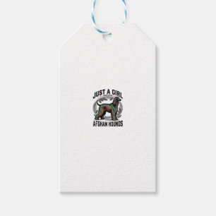 Afghan Hound Lover Vintage Dog Mum Shirt Design_1 Gift Tags