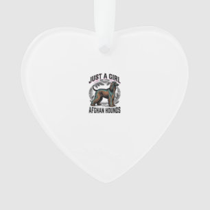 Afghan Hound Lover Vintage Dog Mum Shirt Design_1 Ornament