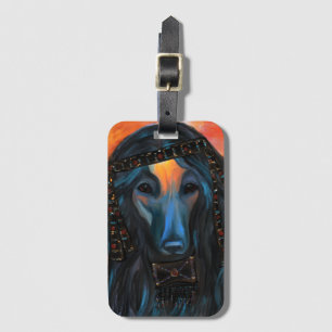 Afghan Hound Luggage Tag