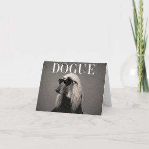 Afghan Hound Luxury Dog Portrait Thank You Cards