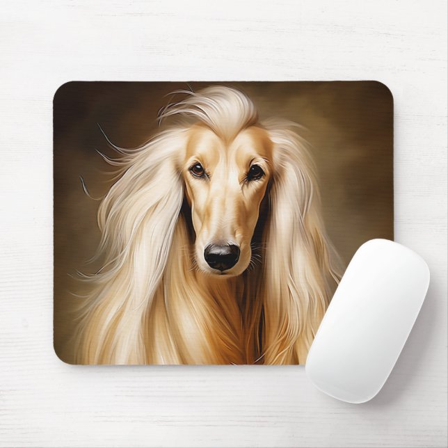Afghan Hound Mouse Pad (With Mouse)