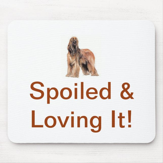 Afghan Hound Mouse Pad (Front)