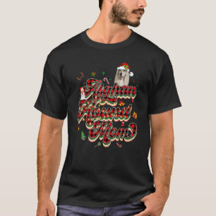 Afghan Hound mum Afghan Hound mama retro Christmas T-Shirt